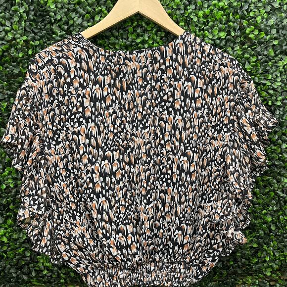 Express, Crop Top Flowy Blouse, Women’s Size Small - Picture 5 of 6